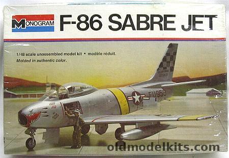 Monogram 1/48 F-86 Sabre Jet, 5402 plastic model kit